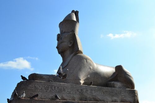 Sfinksas, Sankt Peterburgas, Rusija, Faraonas, Hieroglifai