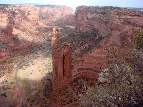Spider Rocks, Uolienų Formavimas, Nacionalinis Parkas, Canyon De Chelly, Atotrūkis, Amerikietis, Jungtinės Valstijos, Kanjonas, Kraštovaizdis, Nacionalinis Paminklas