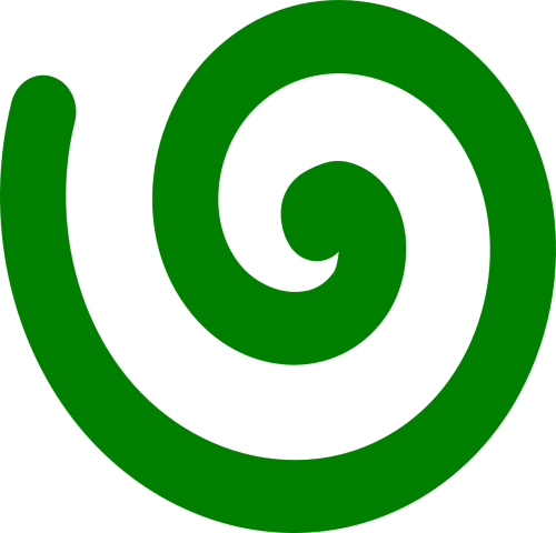 Spiralė, Žalias, Susukti, Dekoratyvinis, Figūra, Sūkurys, Nemokama Vektorinė Grafika