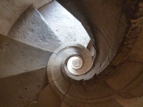 Spiralė, Laiptai, Šablonų Pilis, Portugal