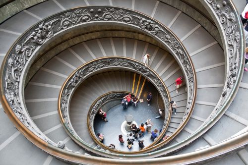 Spiraliniai Laiptai, Laiptai, Architektūra, Laiptinė, Vatikanas, Sraigė