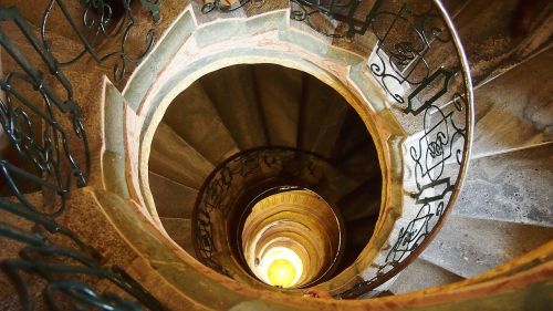 Spiraliniai Laiptai, Austria, Architektūra, Perspektyva, Laiptai, Žingsniai, Žemyn, Spiralė