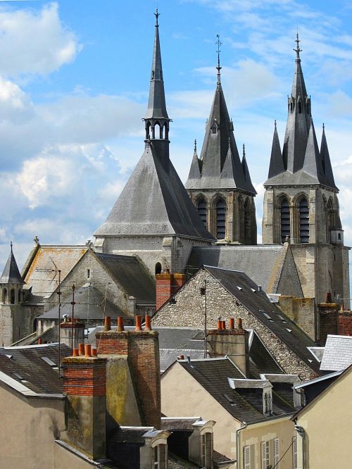 Spiers, Dūmtraukiai, Bažnyčia, Architektūra, Gotika, Viduramžių, Saint-Nicolas, Blois, France