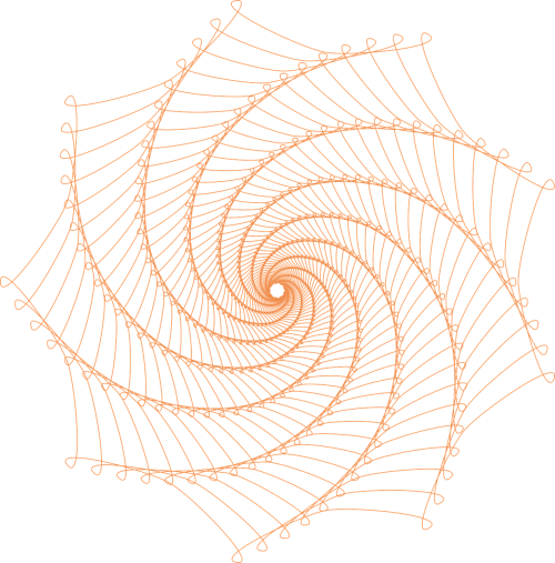 Spirograph, Modelis, Oranžinė, Dizainas, Geometrinis, Ratas, Ornamentas, Apdaila, Linija, Ornate, Apskritas, Apvalus, Simetrija, Spiralė, Piešimas, Abstraktus, Nemokama Vektorinė Grafika