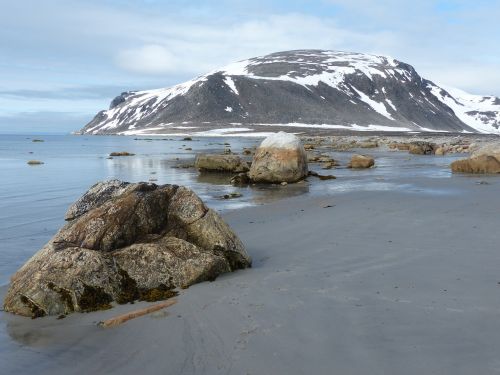 Spitsbergenas, Ledo Šaltumo, Bankas, Akmenys, Kalnai, Papludimys, Rokas