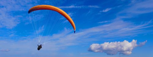 Sportas, Skristi, Paragliding, Paragleris, Laisvė, Laisvalaikis, Linksma, Parašiutas, Debesys, Dangus
