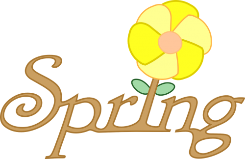 Pavasaris, Gėlė, Tekstas, Nemokama Vektorinė Grafika