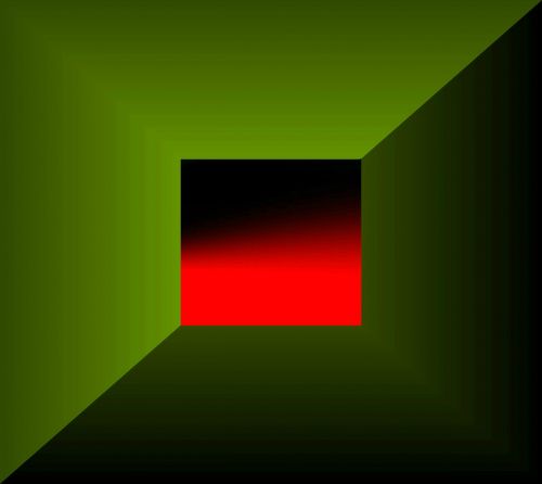 Abstraktus,  Kvadratas,  Kvadratas Raudona / Žalia