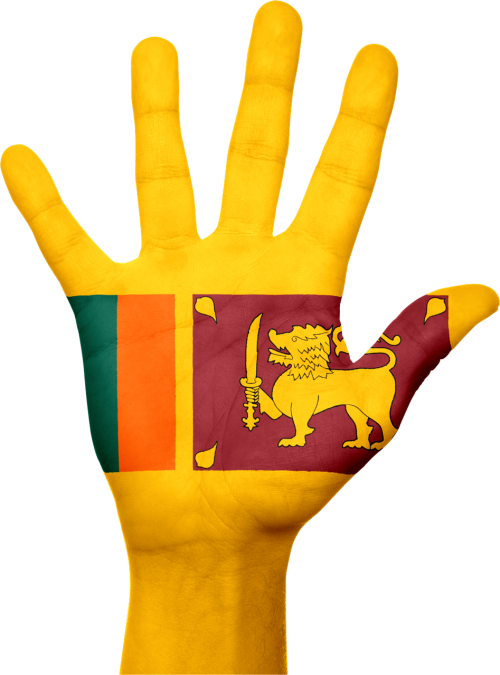 Šri Lanka, Vėliava, Ranka, Nacionalinis, Pirštai, Patriotinis, Patriotizmas, Asija, Šalis