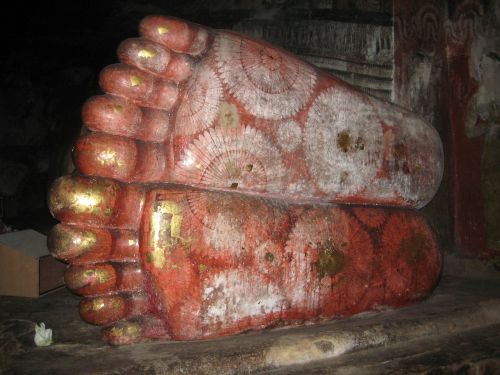 Šri Lanka,  Pėdos,  Gulėti Buda