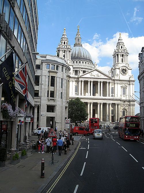 St, Paul, Katedra, Gatvė, Londonas, Anglų