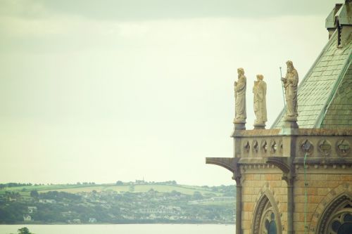 Šv. Kolmano Katedra, Cobh, Airija, Architektūra, Religija, Statulos, Dangus, Miestas, Miestas