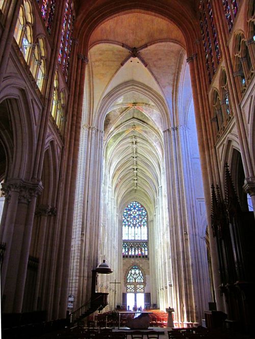 Šv. Gatieno Katedra, Gotika, Turai, Indre-Et-Loire, France, Viduramžių, Prancūzų Kalba
