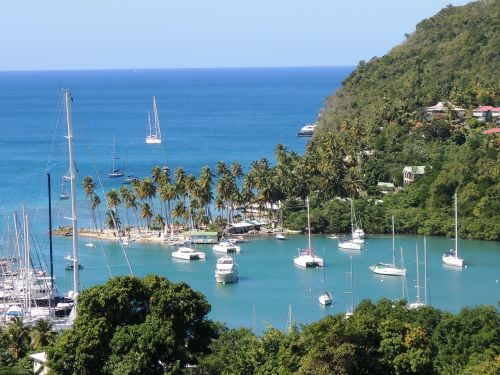 St Lucia, Karibų Sala, Saint Lucia, Jūra, Mėlynas, Vanduo