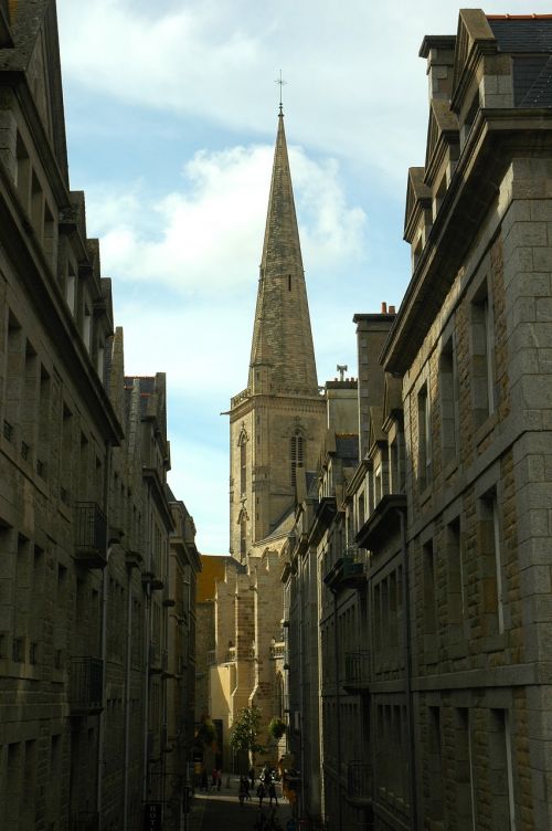 St Malo, Brittany, France, Katedra, Tvirtovė, Corsairs, Kranto