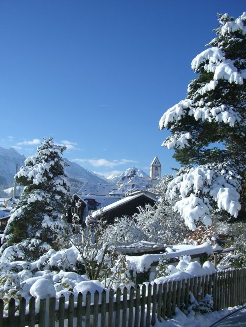 Šv. Mango Bokštas, Füssen, Žiema, Sniego Magija