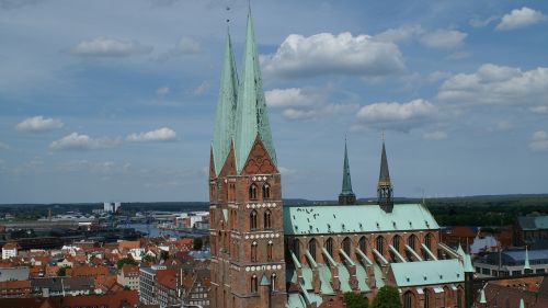 Šv. Marijos Bažnyčia, Lübeck, Gotika, Bažnyčia, St Marys, Bokštai Dvyniai, Flèche, Plyta, Liaudies Lygos