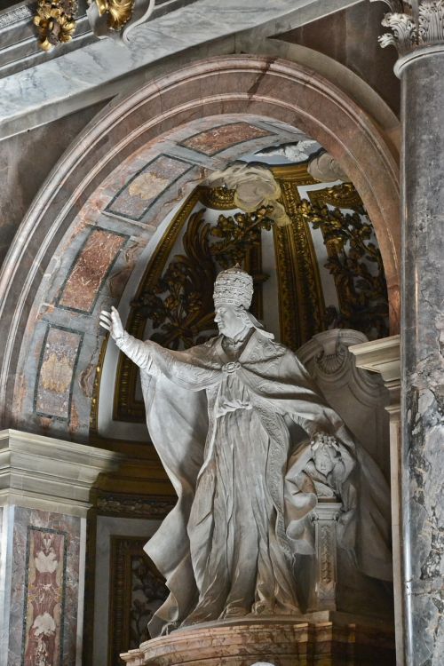 St Peterio Bazilika, Popiežius, Statula, Roma, Skulptūra