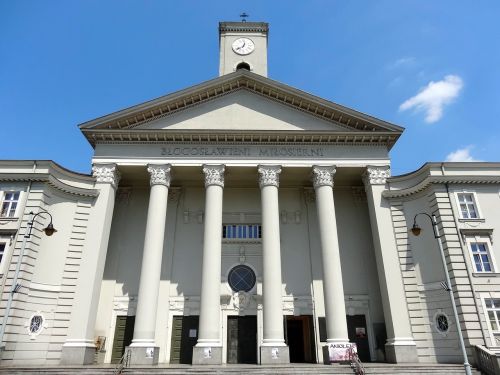 St Peterio Bazilika, Vincent De Paul, Bydgoszcz, Lenkija, Priekinis, Stulpeliai, Architektūra, Bažnyčia, Katedra