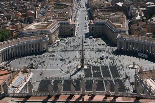 St Peterio Aikštė, St Peterio Bazilika, St Peter, Roma, Obeliskas, Architektūra, Italy, Vatikanas