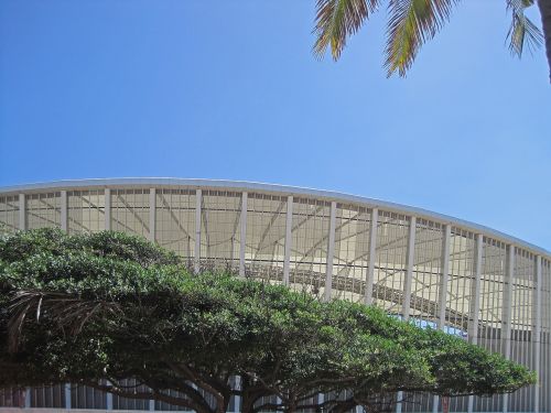 Stadionas, Sporto Arena, Mozė Mabhida, Architektūra, Šiuolaikiška, Augmenija, Medis, Dangus, Mėlynas, Durban