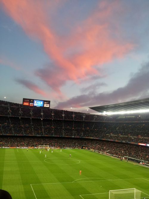 Stadionas, Futbolas, Stovykla Nou, Barcelona, Saulėlydis