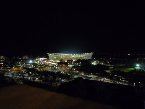 Stadionas, Futbolas, Cape Town, Naktis, Žibintai, Šviesa, Pasaulis, Laukas, Sportas