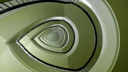 Laiptinė, Laiptai, Escalier, Žalias, Architektūra, Turinys, Italy