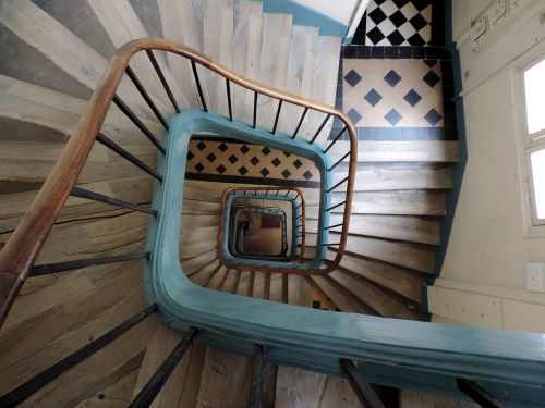 Laiptai, Laiptinė, Architektūra, Laiptinė, Perspektyva, Geometrija, France
