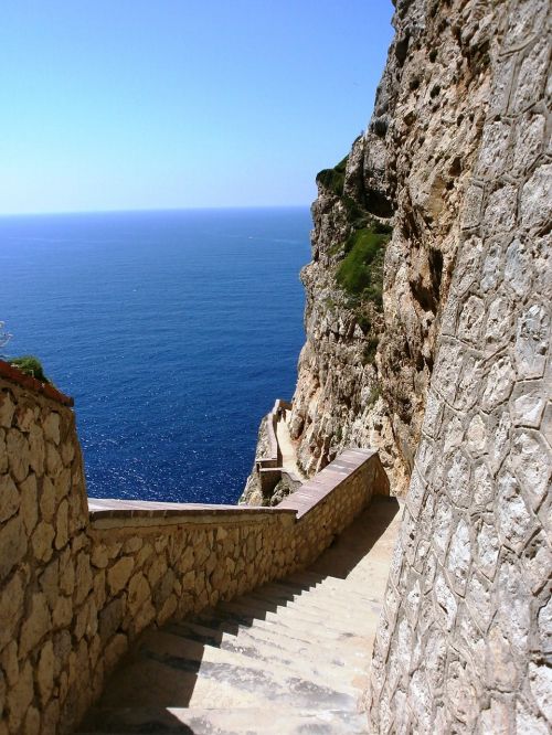 Laiptai, Akmens Laiptai, Vaizdu Į Jūrą