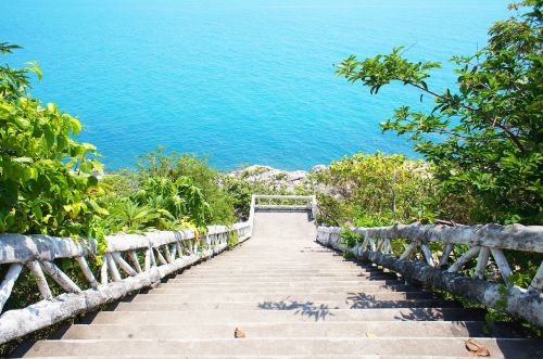 Laiptai,  Jūra,  Mėlynas,  Gamta,  Vanduo,  Akmuo,  Vaizdas,  Žingsniai