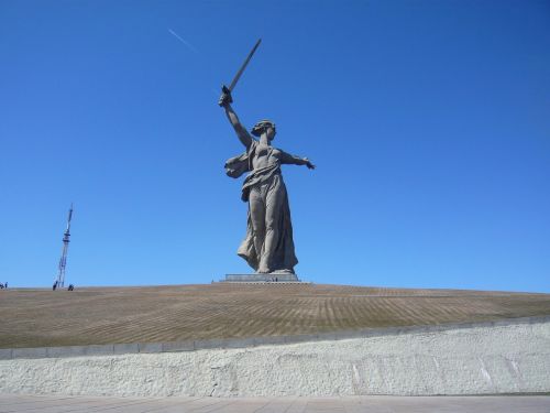 Stalingradas, Volgogradas, Rusija, Paminklas, Istoriškai, Skulptūra, Istorija, Motinos Namų Statula