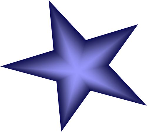Žvaigždė, Mėlynas, Formos