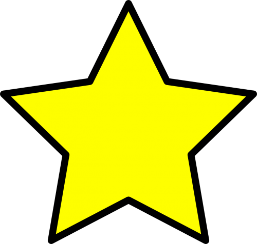 Žvaigždė, Geltona, Simbolis, Nemokama Vektorinė Grafika