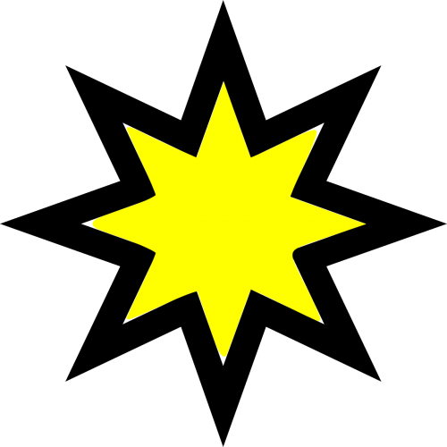 Žvaigždė, Geltona, Erdvė, Šviesus, Nemokama Vektorinė Grafika