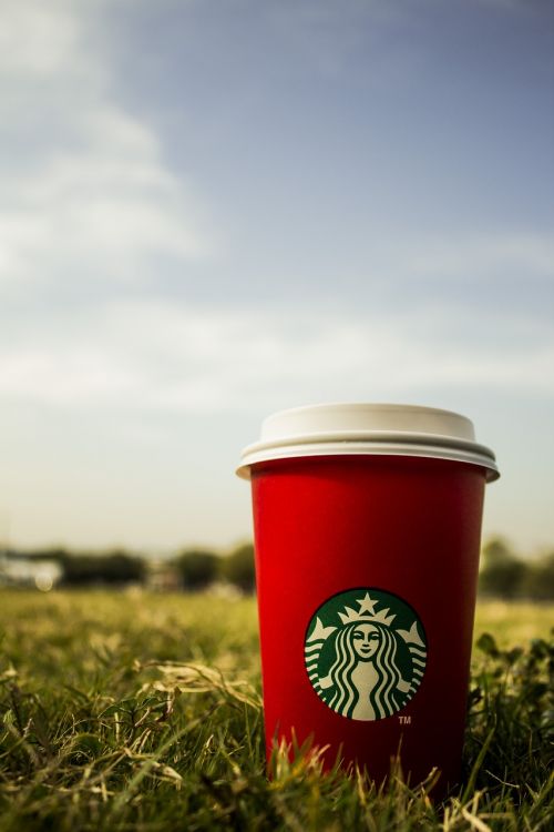 Starbucks, Kava, Veja, Kalėdos, Raudona, Dangus, Logotipas