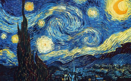 Žvaigždėtas Dangus, Van Gogh, Tapyba Aliejiniais Dažais