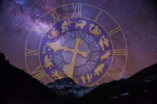 Žvaigždėtas Dangus, Zodiako Ženklas, Laikrodis, Rinkti Auksą, Surinkti, Astrologija