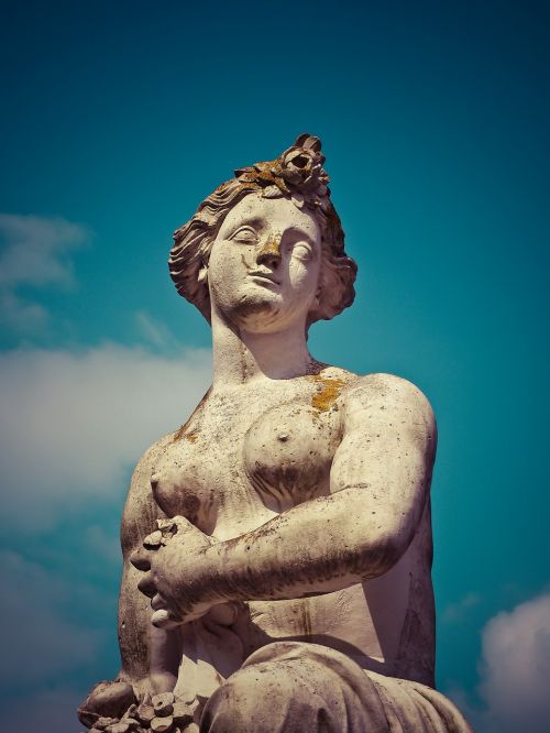 Statula, Skulptūra, Figūra, Istoriškai, Pilies Griuvėsiai, Diuseldorfas, Veidas, Moteris