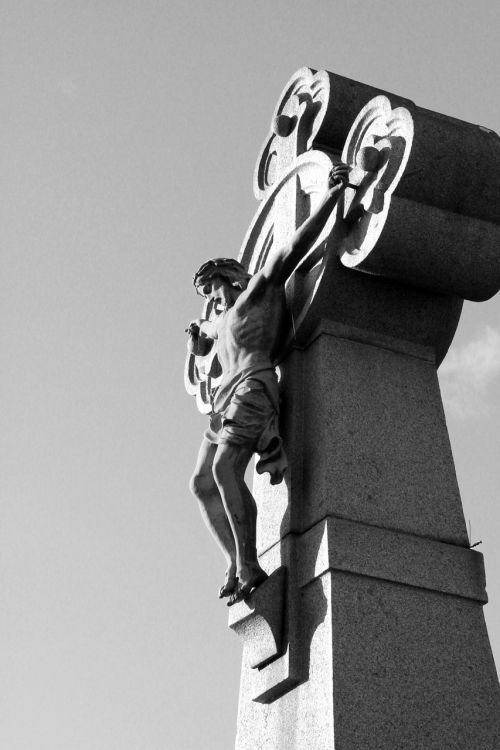 Statula, Krikščionis, Jėzus Kristus, Skulptūra, Kalavijai
