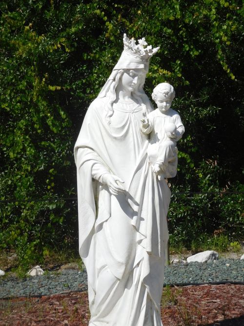 Statula, Figūra, Religija, Katalikų, Marija Su Vaiku