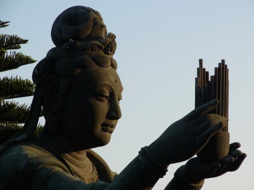 Statula, Guanyin, Budizmas, Honkongas, Lantau Sala, Dvasinis, Šventykla