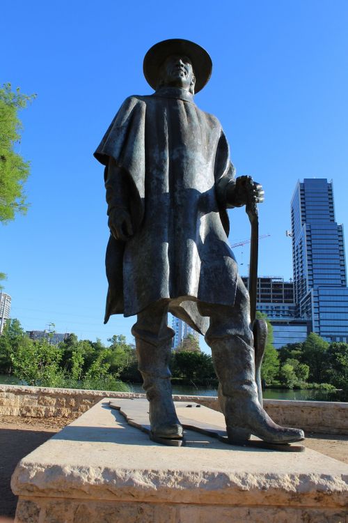 Stevie Ray Vaughan, Statula, Austin