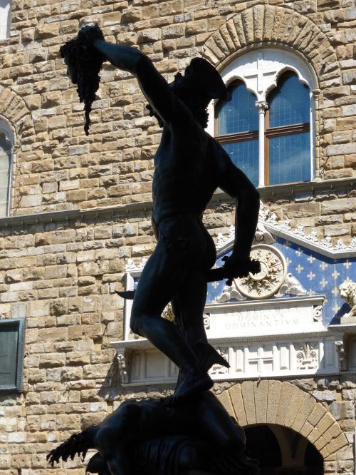 Statulas, Skulptūra, Persėjas, Lanza Lodžija, Sveikinu Cellini, Florencija