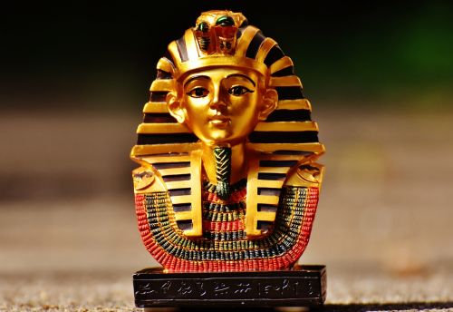Statula, Egiptas, Figūra, Egyptian, Pharaonic, Galva