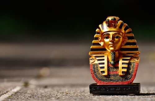 Statula, Egiptas, Figūra, Egyptian, Pharaonic, Galva