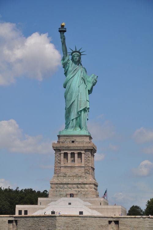Statula, Laisvė, Usa, Laisvės Statula, New York New York, Amerikietis, Manhatanas, Dangus, Niujorkas