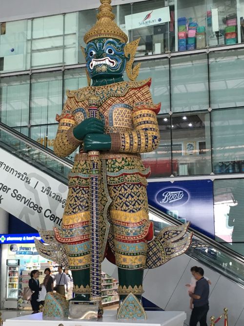 Statula, Tailandas, Tajų, Bangkokas, Tradicinis, Oro Uostas