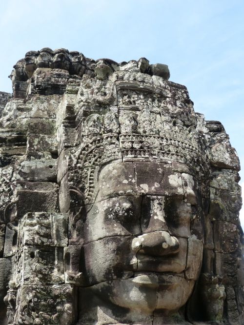 Statula, Kambodža, Ankoras, Veidas