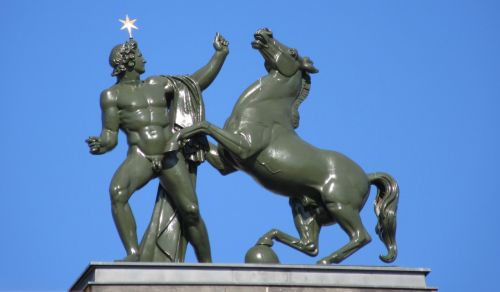 Statula, Apollo, Helios, Skulptūra, Muziejus, Europa, Vokietija, Arklys